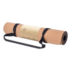 Tapis de yoga  en liège - SAVASANA Matières : liège Couleurs : beige cadeau entreprise pas cher