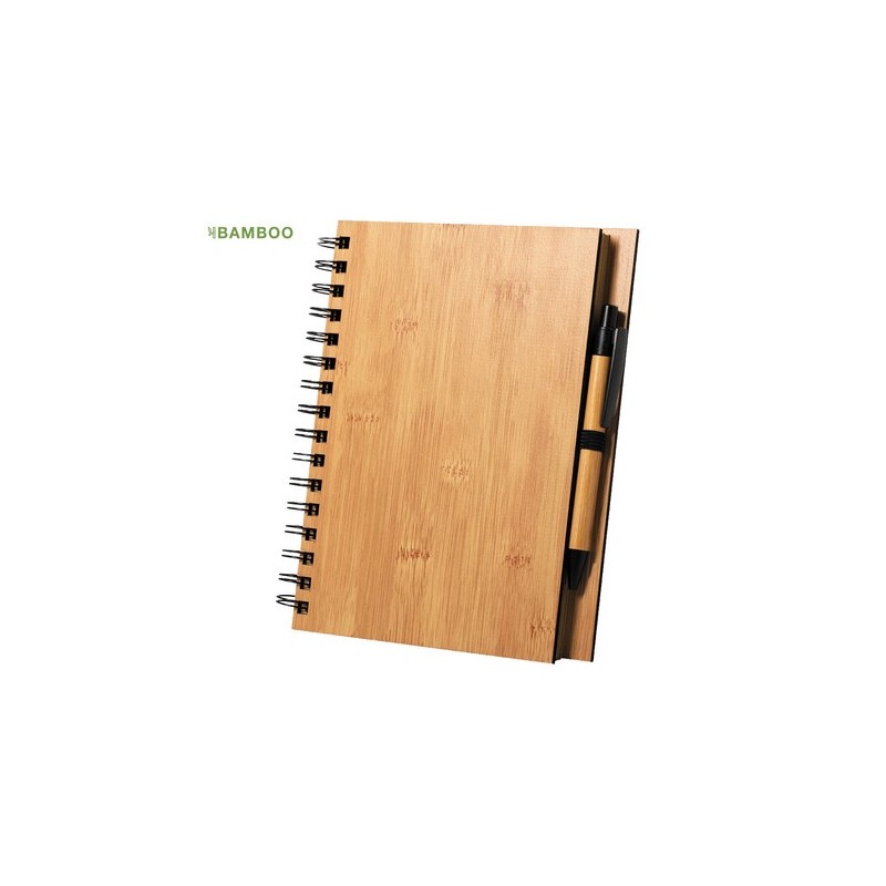 Cahier Personnalisé Éco-responsable et Pratique Polnar Matières : bambou