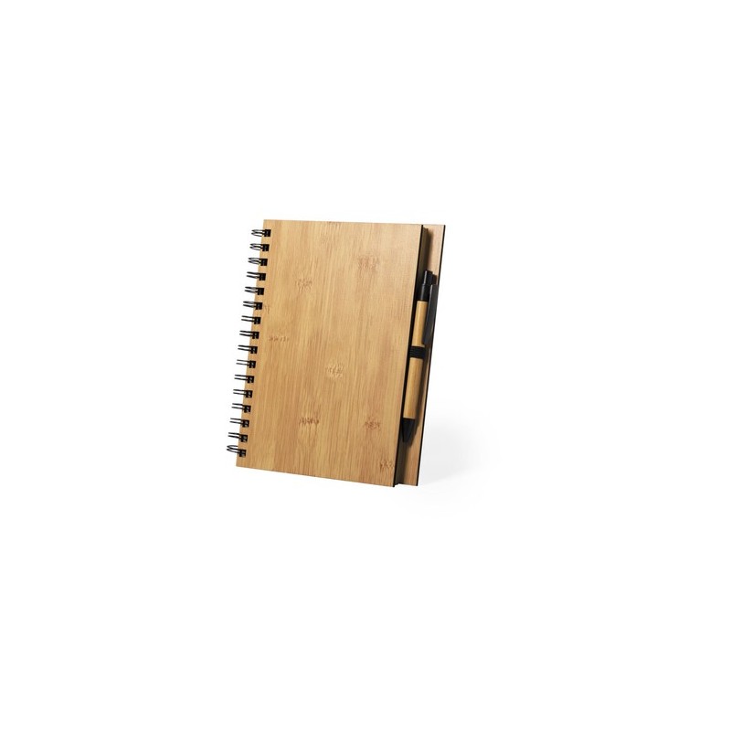 Cahier Personnalisé Éco-responsable et Pratique Polnar Matières : bambou personnalisable avec votre logo