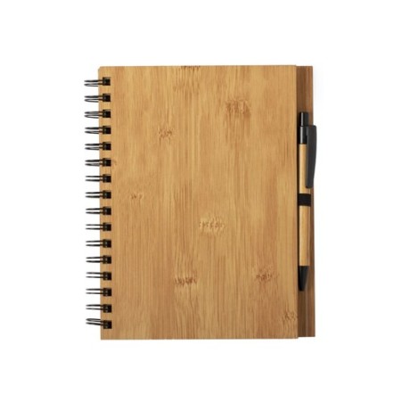 Cahier Personnalisé Éco-responsable et Pratique Polnar Matières : bambou cadeau entreprise pas cher