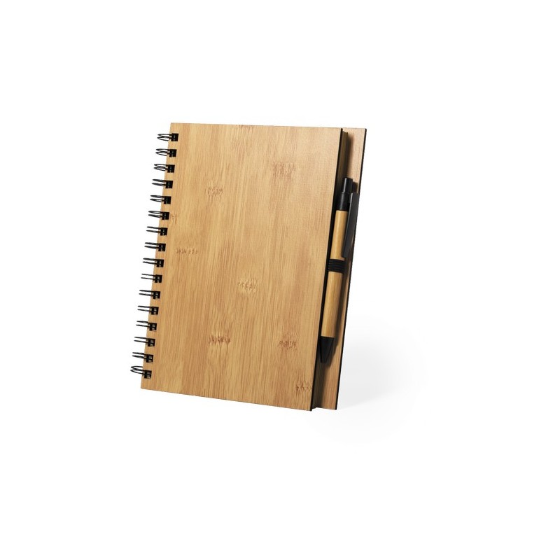 Cahier Personnalisé Éco-responsable et Pratique Polnar Matières : bambou marquage laser ultra précis