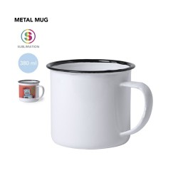 Tasse personnalisable de sublimation - Kantol - Mug Matières : métal Couleurs : noir 2
