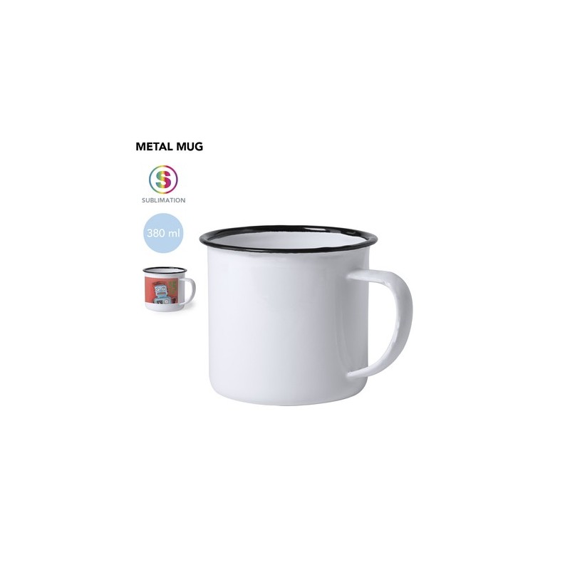 Tasse personnalisable de sublimation - Kantol - Mug Matières : métal Couleurs : noir personnalisable avec votre logo
