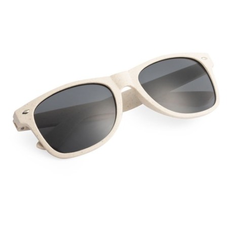 Lunettes de soleil personnalisées avec protection UV400 - Kilpan Matières : fibre de bambou Couleurs : naturel cadeau entreprise