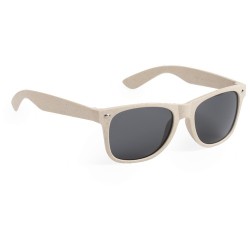 Lunettes de soleil personnalisées avec protection UV400 - Kilpan Matières : fibre de bambou Couleurs : naturel marquage laser ul