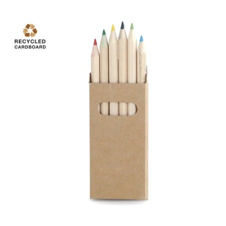 Boîte Éco-responsable Personnalisée de Crayons, Cadeau Girls Matières : carton recyclé personnalisable avec votre logo