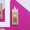 Boîte Éco-responsable Personnalisée de Crayons, Cadeau Girls Matières : carton recyclé impression haute définition