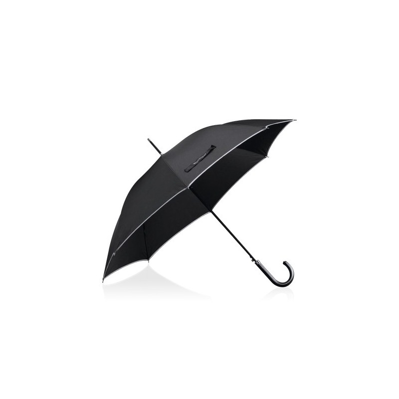 Parapluie Résistant Personnalisé Élégant - Royal à Prix Abordable Matières : pongée Couleurs : noir objet promotionnel éco-respo