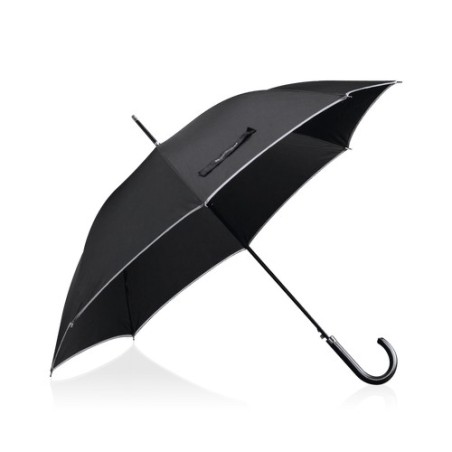 Parapluie Résistant Personnalisé Élégant - Royal à Prix Abordable Matières : pongée Couleurs : noir objet promotionnel éco-respo