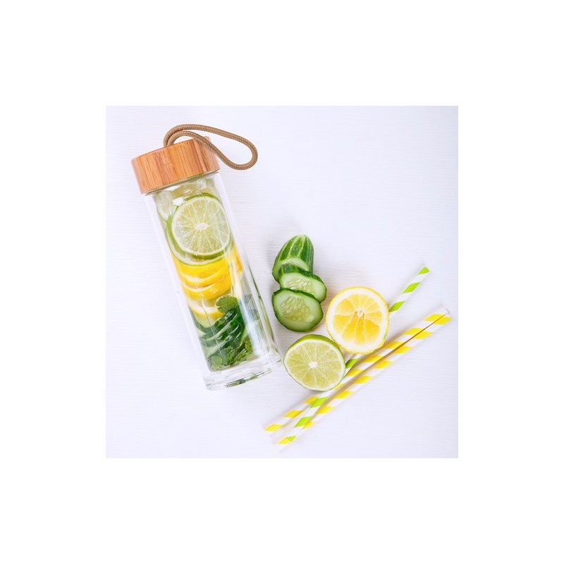 Bidon Éco-Friendly Personnalisé 420 ml - Burdis Matières : bambou cadeau entreprise pas cher