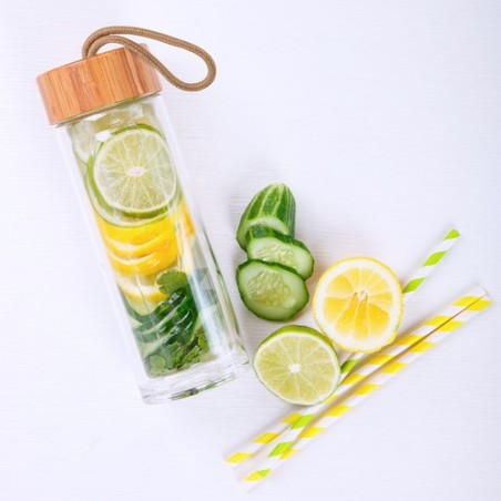 Bidon Éco-Friendly Personnalisé 420 ml - Burdis Matières : bambou cadeau entreprise pas cher