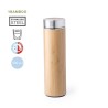 Bouteille Isotherme Éco-responsable Personnalisée 500ml en Bambou - Thermo Moltex Matières : bambou