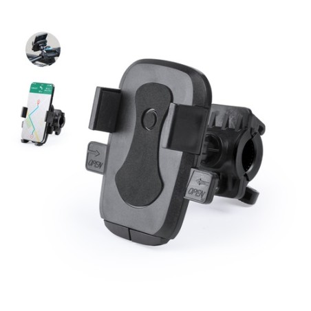 Support personnalisé pour smartphone, accessoire de vélo Lonter pas cher Couleurs : noir personnalisable avec votre logo