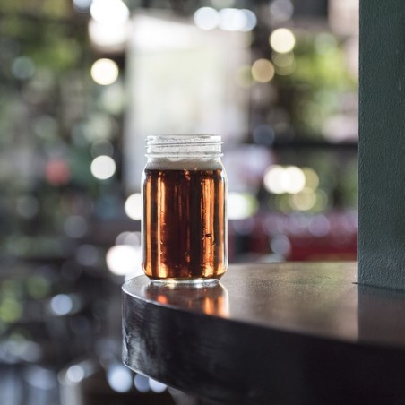 Pot Élégant en Verre Bonbonnière Personnalisé Drunax Matières : verre cadeau entreprise pas cher