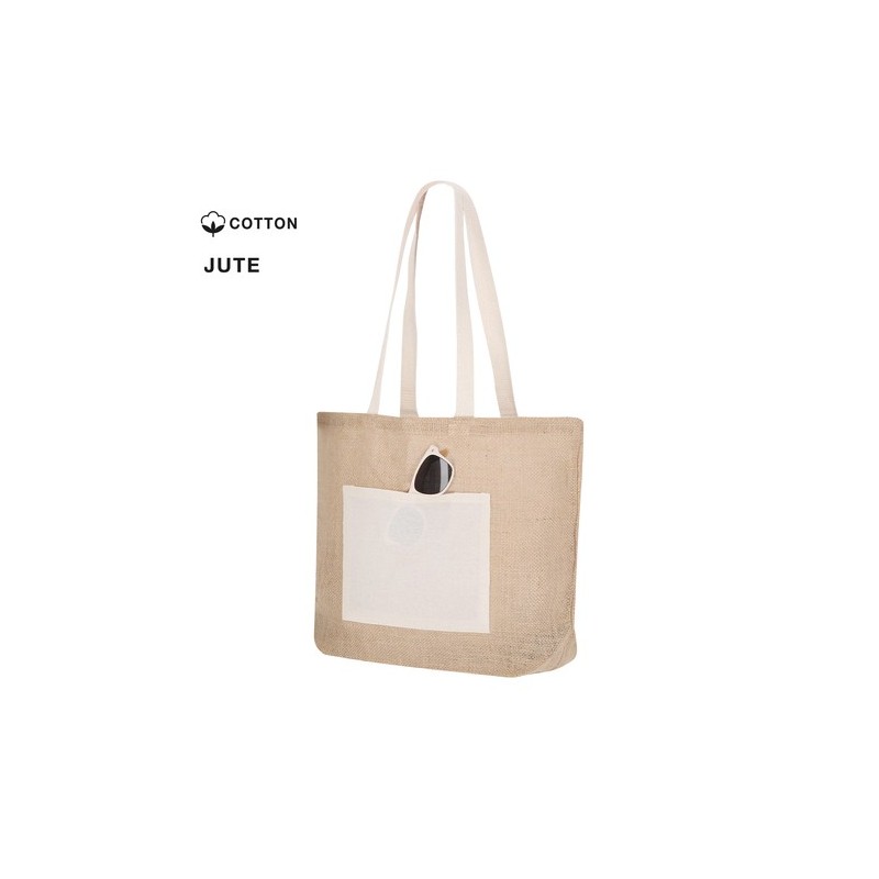 Sac de Plage Personnalisé Farus Matières : coton Couleurs : naturel personnalisable avec votre logo