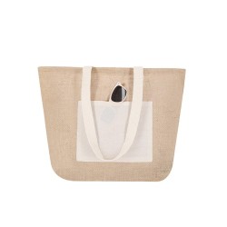 Sac de Plage Personnalisé Farus Matières : coton Couleurs : naturel cadeau entreprise pas cher