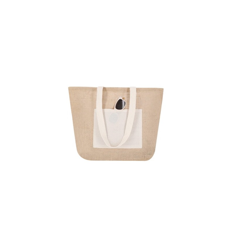 Sac de Plage Personnalisé Farus Matières : coton Couleurs : naturel cadeau entreprise pas cher