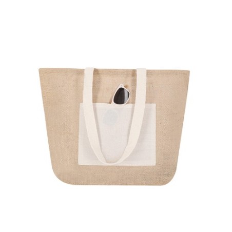 Sac de Plage Personnalisé Farus Matières : coton Couleurs : naturel cadeau entreprise pas cher