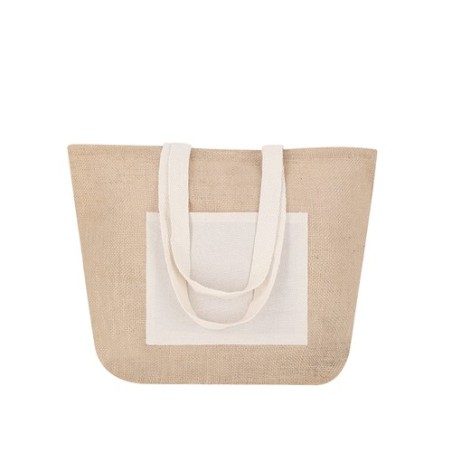 Sac de Plage Personnalisé Farus Matières : coton Couleurs : naturel impression haute définition