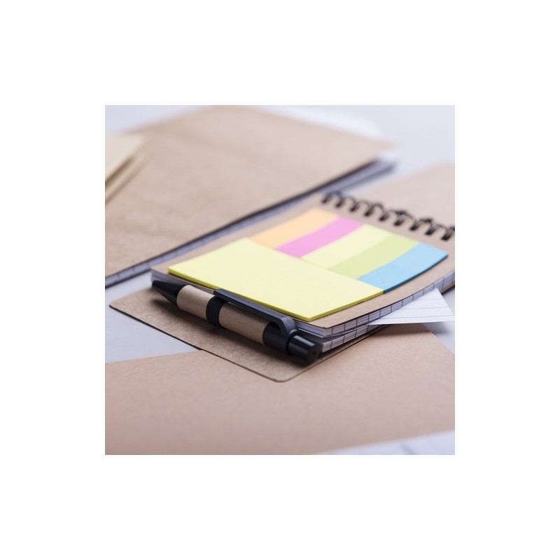 Bloc Notes Adhésif Éco-responsable Personnalisé Diser Matières : carton recyclé goodies publicitaire événementiel