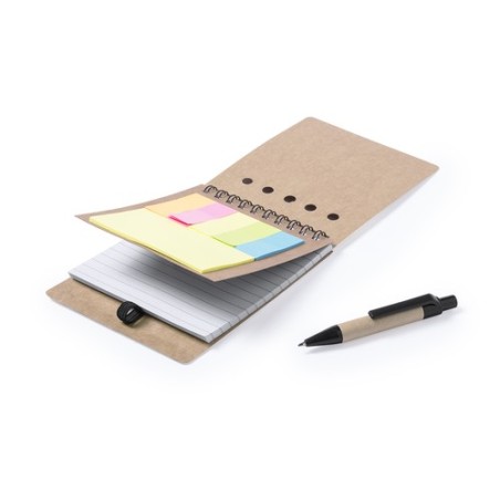 Bloc Notes Adhésif Éco-responsable Personnalisé Diser Matières : carton recyclé impression haute définition