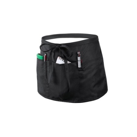 Tablier Personnalisable de Travail Sur-Mesure Milty Matières : polyester Couleurs : noir personnalisable avec votre logo