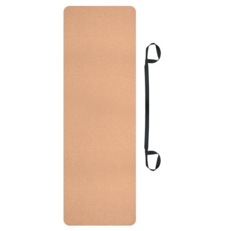 Tapis de yoga  en liège - SAVASANA Matières : liège Couleurs : beige impression haute définition