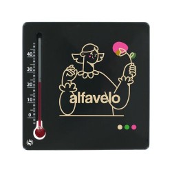Thermomètre Carré Éco-responsable en Matière Recyclée