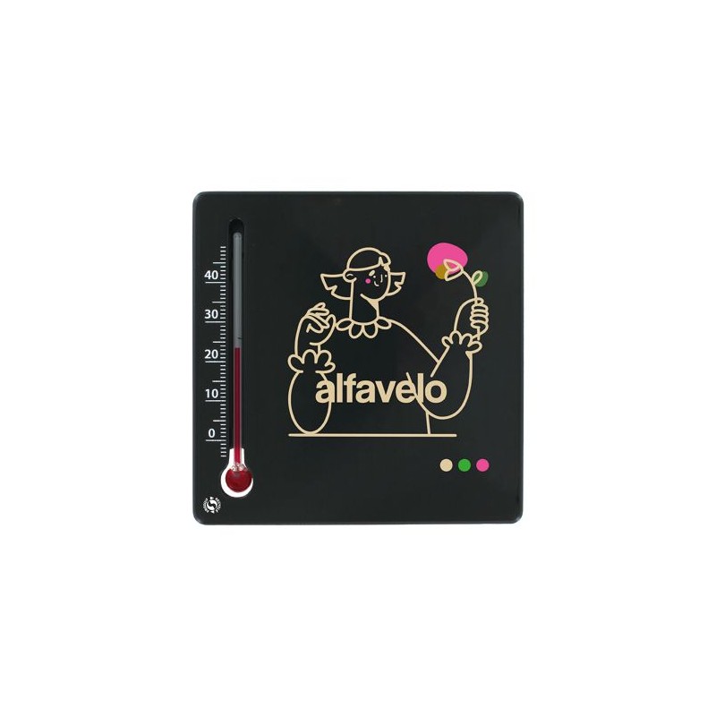 Thermomètre Carré Écologique en Matière Recyclée