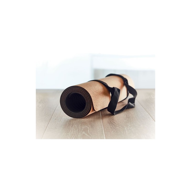 Tapis de yoga  en liège - SAVASANA Matières : liège Couleurs : beige marquage laser ultra précis