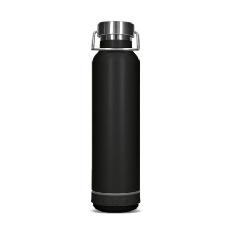 Gourde Isotherme Éco-responsable Double-Paroi Inox 60 cl avec Haut-Parleur - Personnalisée marquage laser ultra précis