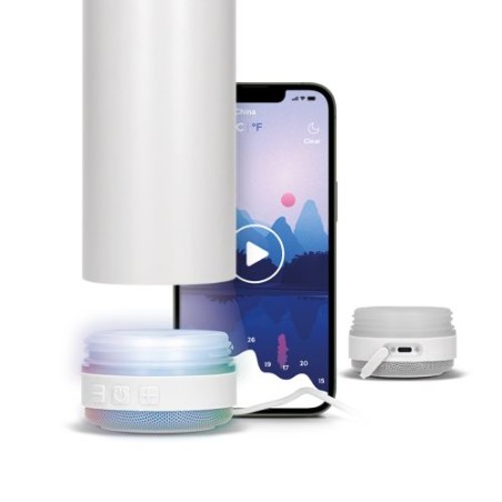 Gourde Isotherme Éco-responsable Double-Paroi Inox 60 cl avec Haut-Parleur - Personnalisée cadeau affaires élégant