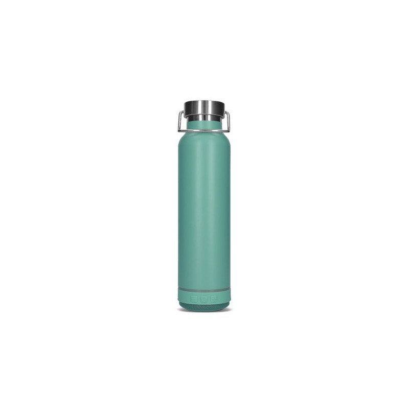 Gourde Isotherme Éco-responsable Double-Paroi Inox 60 cl avec Haut-Parleur - Personnalisée impression haute définition