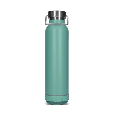 Gourde Isotherme Éco-responsable Double-Paroi Inox 60 cl avec Haut-Parleur - Personnalisée impression haute définition