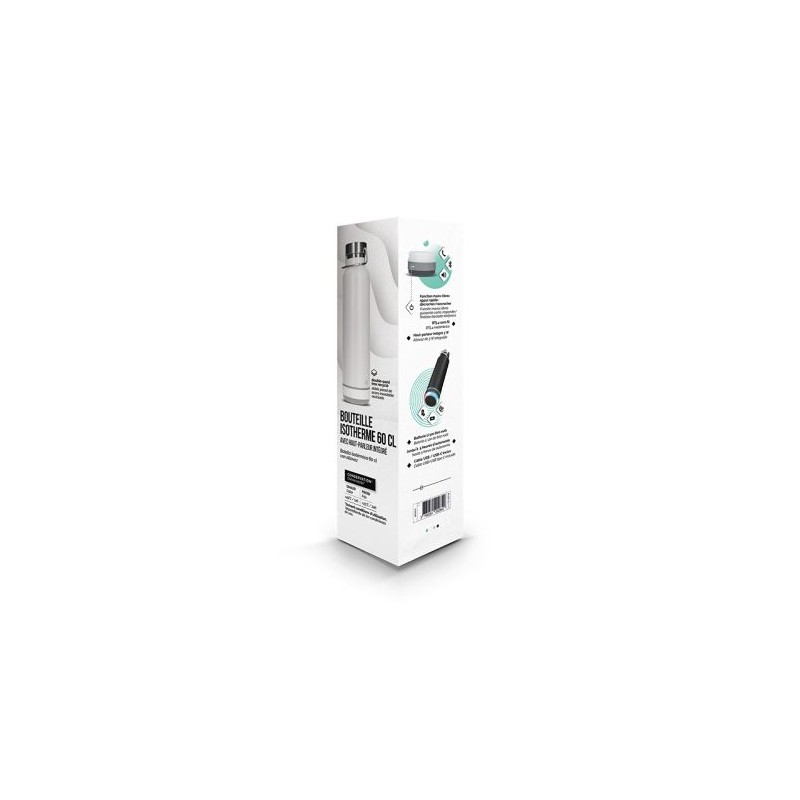 Gourde Isotherme Éco-responsable Double-Paroi Inox 60 cl avec Haut-Parleur - Personnalisée goodies publicitaire événementiel