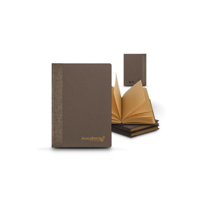 Carnet A5 Éco-responsable avec couverture en poudre de café