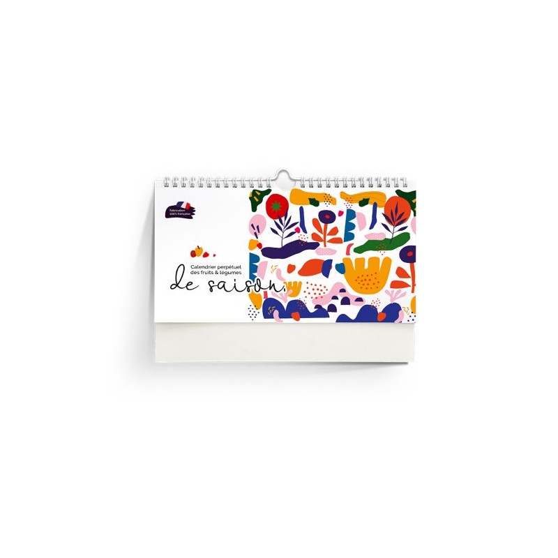 Calendrier Personnalisé Éco-Responsable des Fruits et Légumes de Saison personnalisable avec votre logo