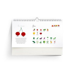 Calendrier Personnalisé Éco-Responsable des Fruits et Légumes de Saison goodies publicitaire événementiel