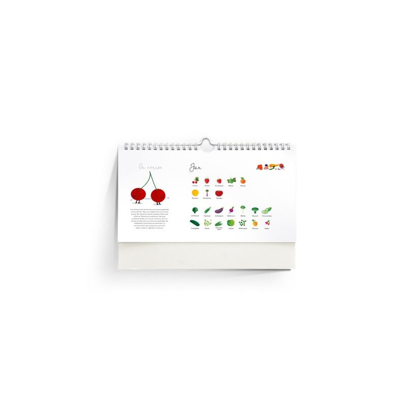 Calendrier Personnalisé Éco-Responsable des Fruits et Légumes de Saison goodies publicitaire événementiel