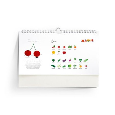Calendrier Personnalisé Éco-Responsable des Fruits et Légumes de Saison goodies publicitaire événementiel