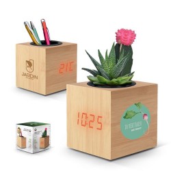 Horloge de bureau publicitaire multifonctions