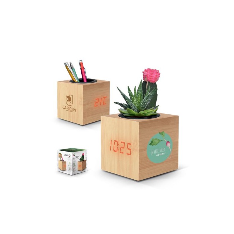 Horloge de bureau multifonctions personnalisable
