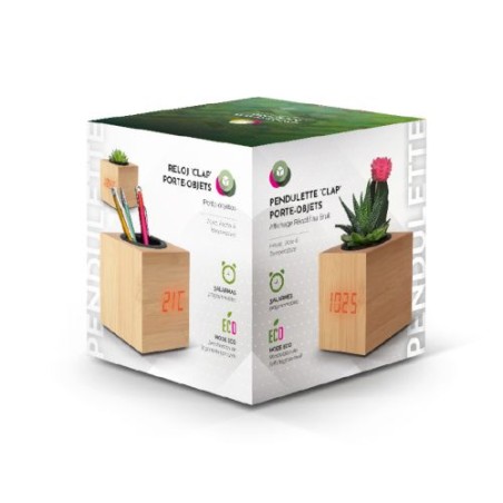 Pendulette Réveil Multifonctions et Porte-Objets