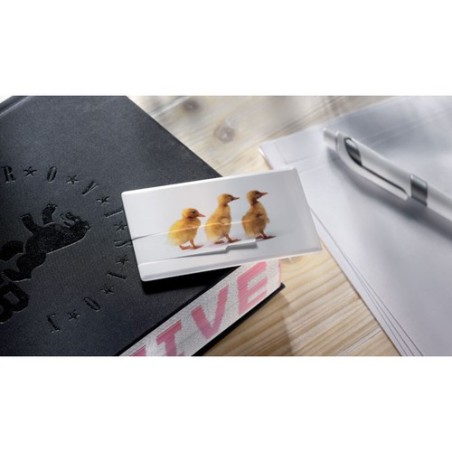 Clé USB personnalisable Crédit Card 16GB Matières : ABS Couleurs : blanc cadeau entreprise pas cher