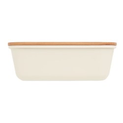 Boîte à lunch  en bambou personnalisée - THURSDAY Matières : bambou Couleurs : beige 2