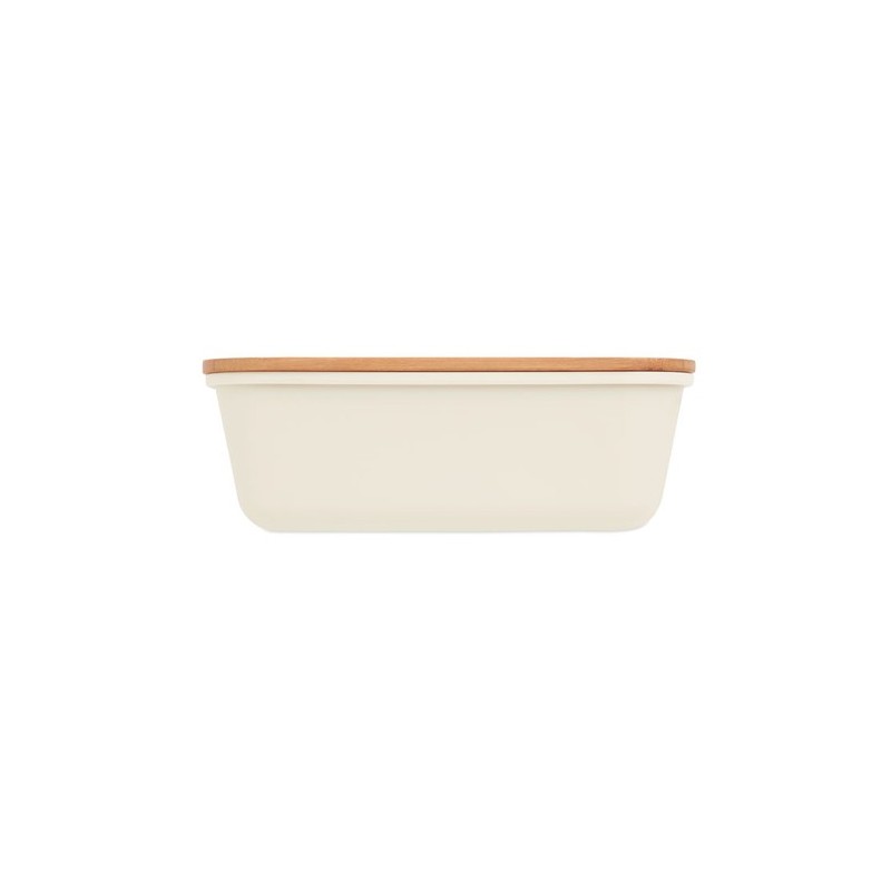 Boîte à lunch  en bambou personnalisée - THURSDAY Matières : bambou Couleurs : beige goodies publicitaire événementiel