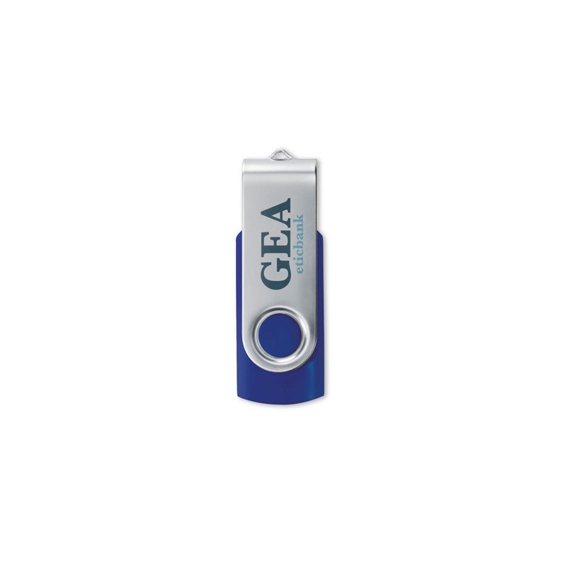 Clé USB 4GB Personnalisée et Publicitaire - TECHMATE Matières : ABS Couleurs : bleu royal goodies personnalisé en stock
