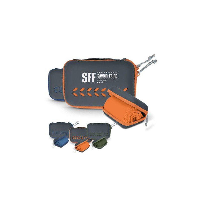 Serviette Microfibre de Sport avec Boîte de Rangement Personnalisé