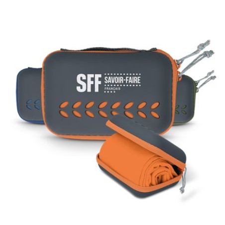 Serviette Microfibre de Sport avec Boîte de Rangement Personnalisé