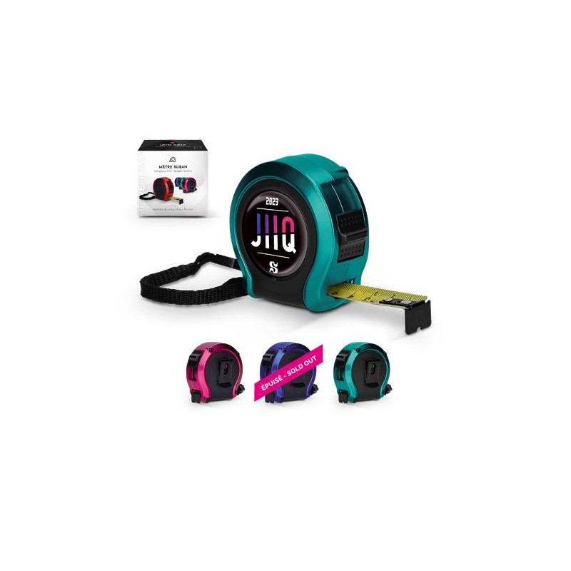 Mètre Ruban Jaune 3m - Outil Pratique et Élégant Personnalisé